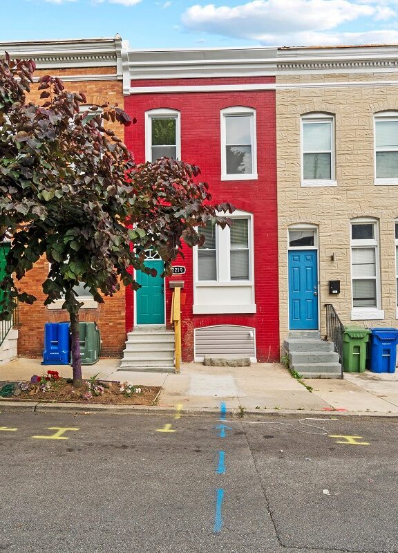 Picture of rowhouses on Orem Avenue in Baltimore, MD.