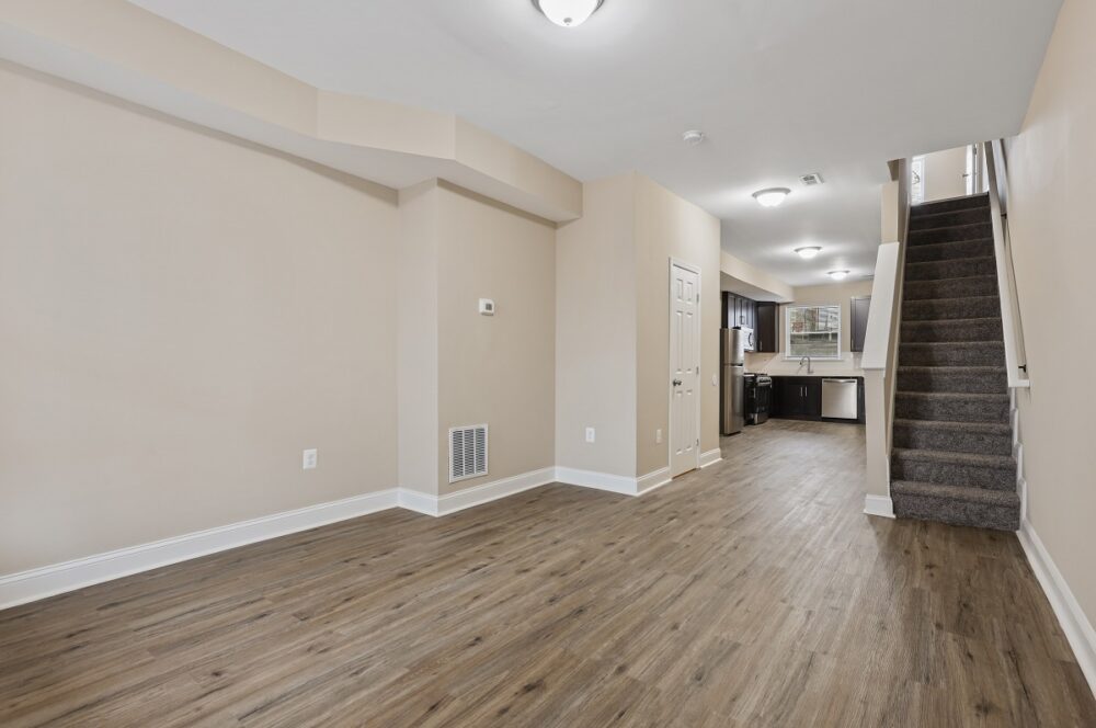 Picture of fully remodeled floors and living space.